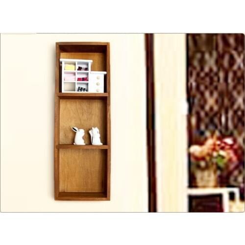 1PC Wooden Wall Shelf Storage Holders and Racks Desktop Shelves Wall Mounted Type Kitchen Bathroom Decor Shelves JL 070