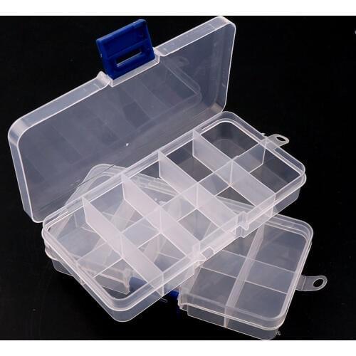 1Pc Fixed/Removable Empty Box Case Nail Art Container Storage Organizer Wheel Bead Tips Display Jewelry Rhinestone Glitter