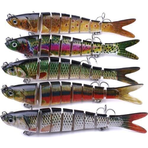 1pc Fishing Lures Sinking Wobblers Fishing Lures Multi Jointed Swimbait Hard Bait Fishing Tackle for Bass Isca Crankbait
