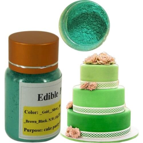 10g Edible food powder Green color - Food coloring Powder for decorate Chocolate and cake Arts food decoration fondant pigment