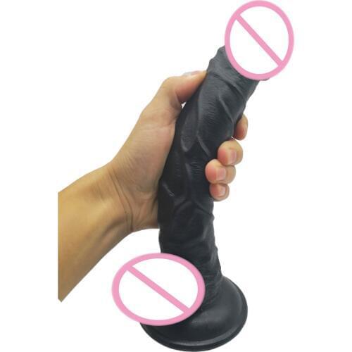 25*3.5CM Soft Long Dildo Realistic Anal Realistic Dildo Big Penis Suction Cup Penis Masturbation Erotic Sex Toys for Woman