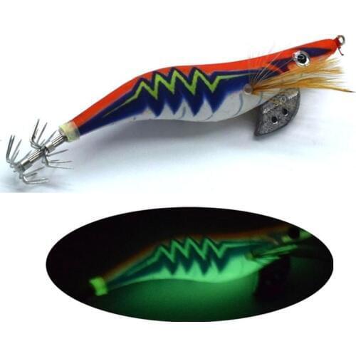 4Pcs Fishing Lure Fake Shrimp Squid Jig Hard Bait Fishing Wobbler Artificial Lure Jigging Lure Octopus Bait