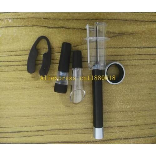 40sets/lot 5 in 1 Pressure Red wine opener wine bar Set Vaccum Stopper cut Pourer drip ring Supplies Home Supplies