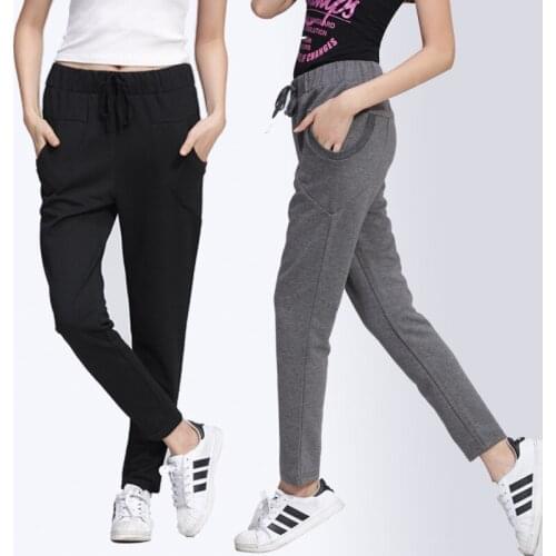 Large size 5xl Womens Hip-Hop Harem Pants Female Students Sweatpants Pantalones Mujer Elastic Waist Casual Trousers 5xl