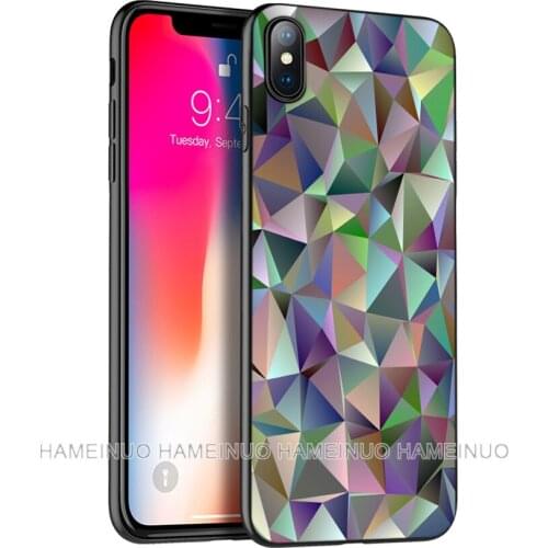 Black tpu case for iphone 5 5s SE 2020 6 6s 7 8 plus X 10 XR XS 11 pro MAX silicon cover Marble Line Geometric Graphic