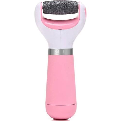 Pink/Blue Foot Scrubber Electric Pedicure File for Feet, Foot Sharpener for Dead Skin and Cracked Heels