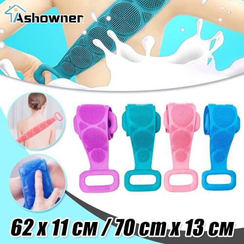 Ashowner Body Sponge Silicone Brush Bath Towel Bath Gel Bath Cleansing Skin Brush Massage Bath Exfoliating Skin Cleansing Brush