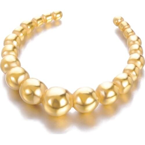 Rings 2021 Trend Fashion Womens Couple Ring Vintage Adjustable Bead Decompression Wedding Stainless Steel Female Jewelry Gift