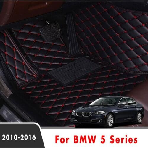 Car Floor Mats Interior Waterproof Covers Leather Carpets Decoration For BMW F10 5 Series 2016 2015 2014 2013 2012 2011 2010
