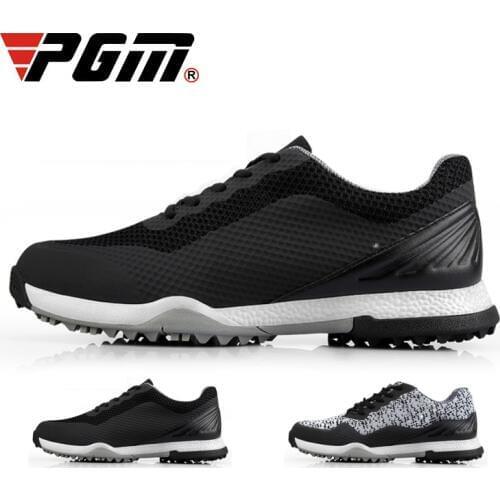 Golf Shoes Men 3D Breathable Waterproof Sneakers Non-slip Spiked Trainers Breathable Sports Training PGM Shoes D9101