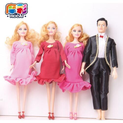 Mocao 2017 new Educational Real pregnant doll 1 piece mom doll have a baby for children doll Girls Toys girl gifts JHTY084