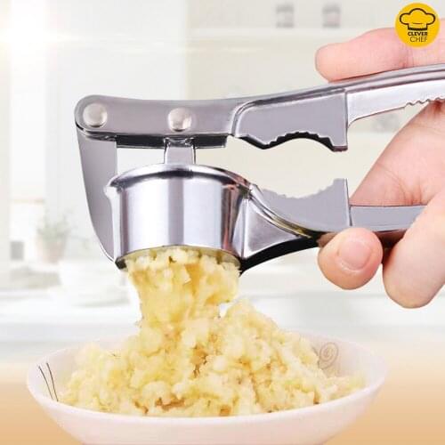 Extra Large Aluminum Alloy Garlic Press Vegetable&fruit Kitchen Tool Multifunctional Upgrade Garlic Press for Kitchen Cook