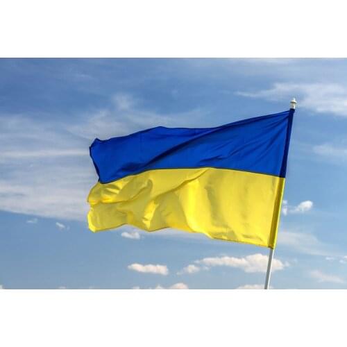 Wholesale 10pcs 90*150cm Ukraine National Ukraine Flag Flying Flag No Flagpole Home Decoration flag banner