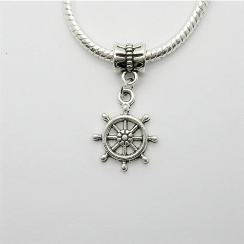 Wholesale lots 25pcs fit Pandora charms bracelet DIY pendant beads dangle Anchors charm pendants for jewelry making