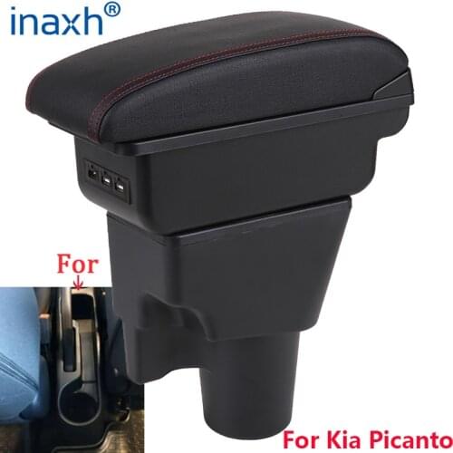 For Kia Picanto Armrest Box Picanto 3X-Line interior Retrofit parts car accessories Storage box car armrest No punching