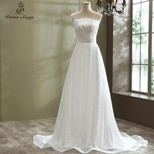 Poemssongs Chiffon Wedding Dresses