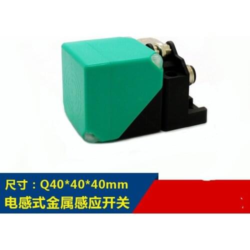 Q40 Inductive Metal Sensor Distance 15mm 20mm 40mm Square Proximity Connector