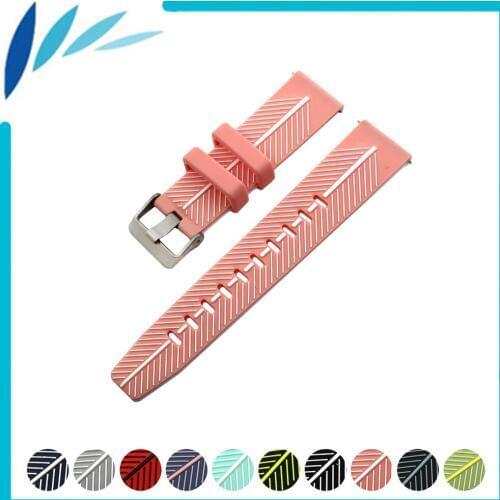 Silicone Rubber Watch Band 22mm for Cartier Quick Release Resin Strap Wrist Loop Belt Bracelet Black Blue Green Red + Spring Bar