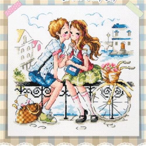 SO3109 Korean Love Mini Cartoon Package Craft Stich Cross Stitch Needlework Embroidery Crafts Counted Cross-Stitching Kits Gift