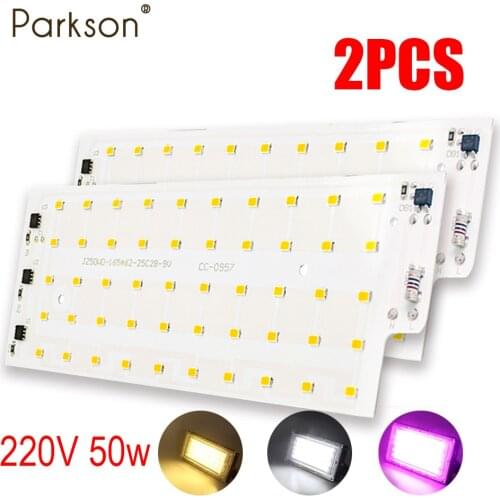 LED Chip 50W Floodlight SMD 2835 AC220-240V LED Lamp Bead Smart IC No Need Driver For Spotlight DIY Lampada Led Flood Light Chip