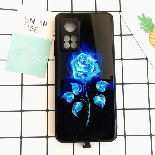 Rose Call Light phone Case For Huawei P40 Lite P30 Pro Mate 40 30 20 Pro Honor 20 30 Pro V30 V20 9X 8X Luminous LED Flash Coques