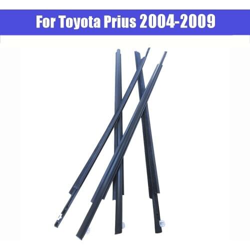 For Toyota Prius 2004-2009 75720-47010 Front Rear Window Weatherstrip Weather Strip Seal Outer Door Belt Outside Moulding Trims