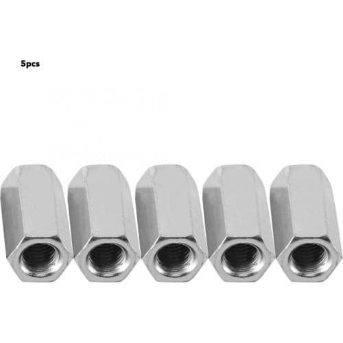 Rivet nut 5pcs Long Rod Nut Hex Hexagonal Sleeve Nut Standoff Threaded Fasteners wood screw and nut