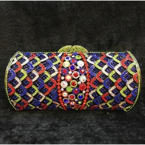 Women Luxury colorful Day Clutch Wedding bride Party prom Bag gold Handbag Wrist Evening Bag Bolsas Mujer Purse Banquet bag