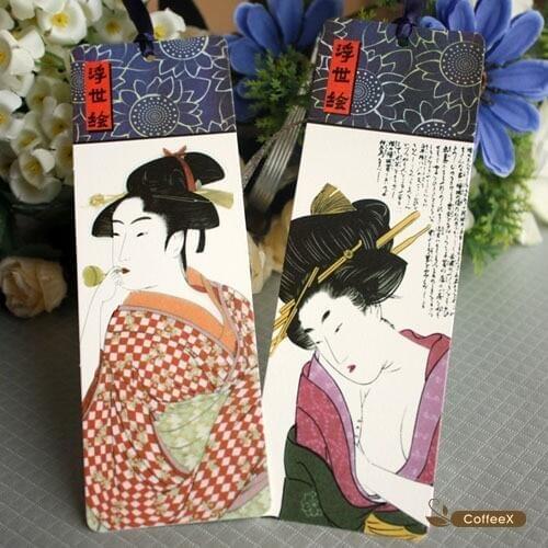 1pcs[BZNVN]Japanese style Ukiyo-e bookmarks wholesale 2 sets Japanese culture bookmarks Small gifts