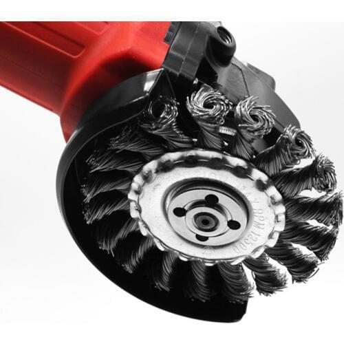 100mm M14 Twist knot steel wire wheel brush Rust removal wire wheel Cup Brush Disc For Angle Grinder