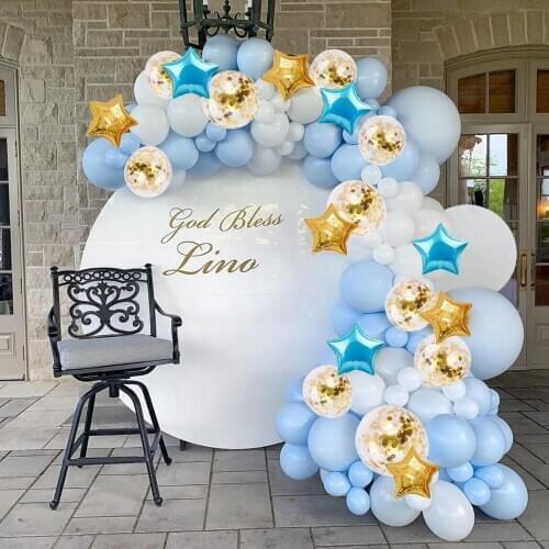 122Pcs Balloon Garland confetti ballon birthday party decor kids wedding birthday decor star foil baloon baby shower boy girl
