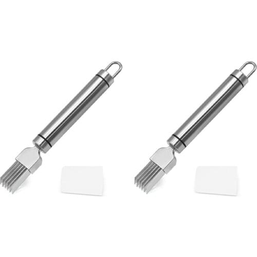 2PCS Stainless Steel Manual Kitchen Vegetable Cutter Practical Scallion Knife Chopper Scallion Cutter Shredder