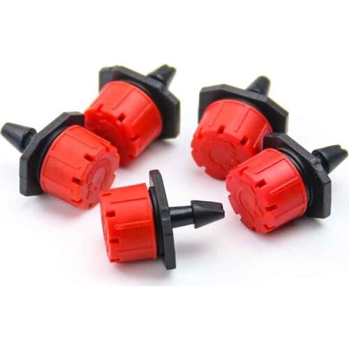 30-100pcs 4/7mm Garden Adjustable Nozzles Drip Irrigation Watering Sprinkler Anti-Clogging Dripper Emitter Flower Beds Vegetable