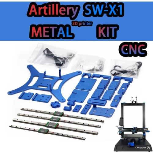 3D Printer Artillery Sidewinder SW-X1 Metal aluminum Plate upgrade BLV kit includes 4PC guide rail