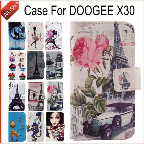 AiLiShi Factory Direct! For DOOGEE X30 Case Flip Stand Wallet Leather Case Cover Bag 100% Special Accessories