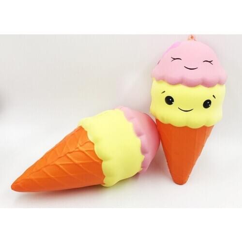 Antistress Squishy Toys for Children Slow Rising Funny Gadgets Smile Ice Cream Kids Stress Relief Cute Squisy Keychain Squichy