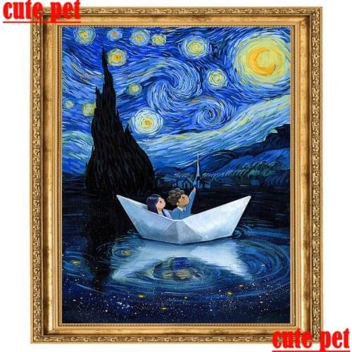 No Frame Fantasy painting 3d wallpaper diamond painting diy decorative 5d full diamond Mosaic rhinestone embroidery cross-stitch