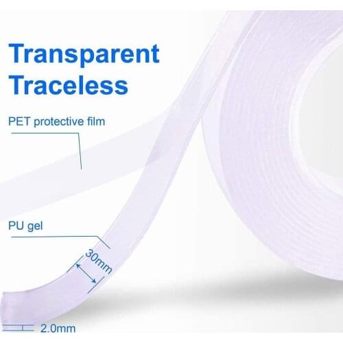 Home Double Sided Tape Flexible Nano Traceless Fixed Small Item Strong Tape Gekko Acrylic Loop Disks Glue Gadget