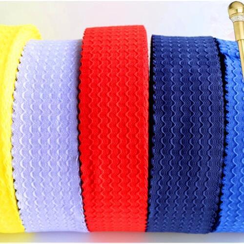 6cm Wide Flat Wave Elastic Band Sewing Clothing Accessories Webbing Garment trousers Sewing Accessories black white