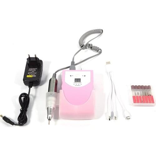 MFG 15W 30000RPM 6000MA Battery Rechargeable type Grinding Machine Electric Nail Drill Polish Nail Glue Tools