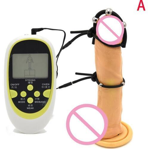 Electric Penis Rings Silicone Glans Ring Electro Sex Kit Electro Penis Stimulation Physiotherapy Cock Ring Electro Sex Toys