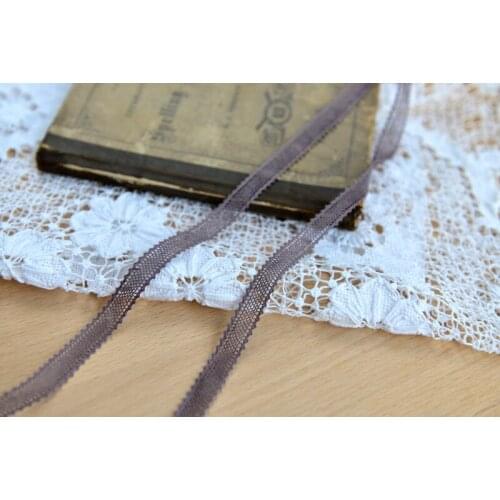 20yard fine cotton yarn crochet knit net clunny lace 1.2cm purple DIY home textile trim dress collar ribbon tape webbing vintage