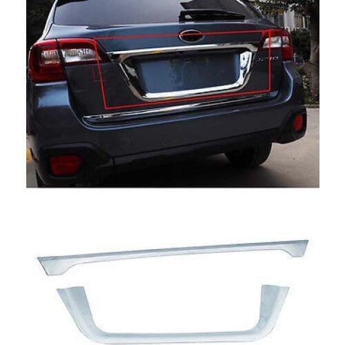 Chrome Rear Tail Trunk Lid Cover License Pate Trim For Subaru Outback 2015-2018