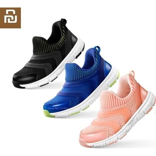 Youpin Lightweight childrens sneakers High elasticity EVA bottom Flying weaving Breathable running Non-slip sports shoes