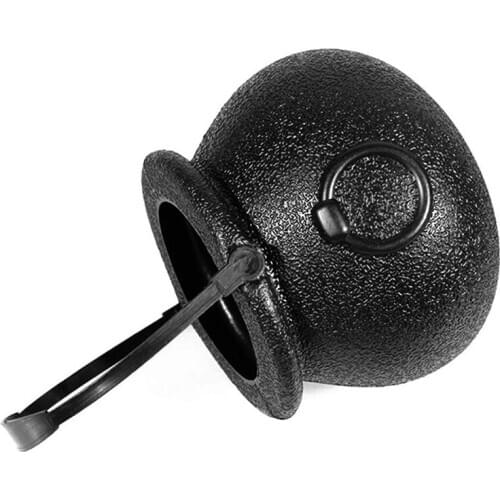 Halloween Candy Kettle Mini Plastic Witch Cauldron Candy Pot Hanging Buckets with Handle for Party Bar KTV Haunted House WXVSale