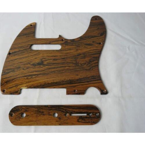 Hand-made Telecaster Guitar Tele Bocote (Ziricote) Pickguard Set #1710