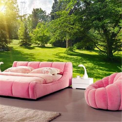 Beibehang Custom 3d large mural outdoor forest green wallpaper the sofa backdrop restaurant papel de parede para quarto