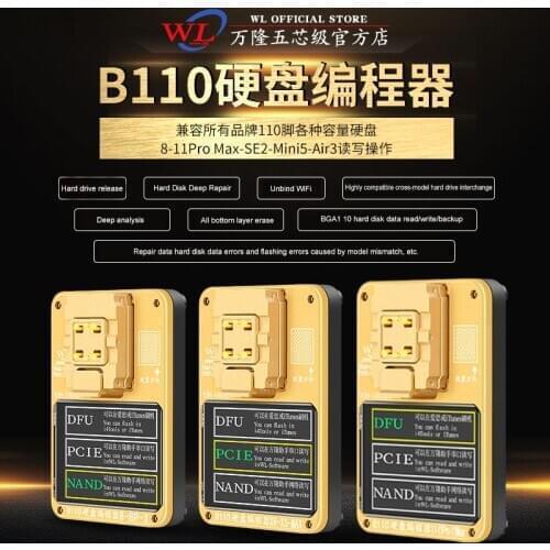 WL B110 Hard Disk Programmer Expansion data backup and unbind WiFi For Phone 8/8P/X/XR/Xs/XSMAX/11/11Pro/11 ProMAX