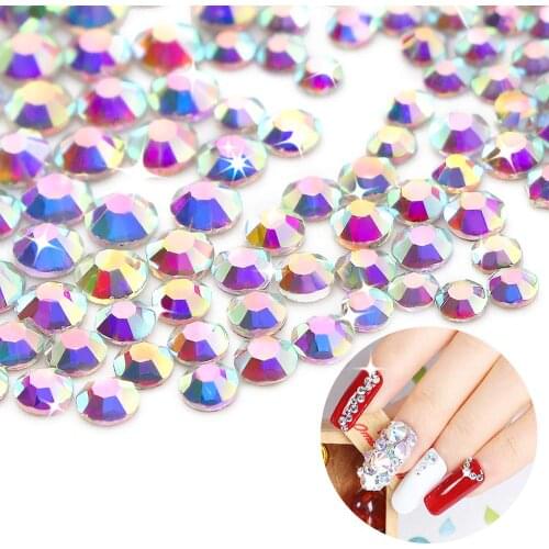 SS6-SS20 high quality new fashion Strass Non Hotfix Flatback flash crystal rhinestone DIY nail art design decorative accessories
