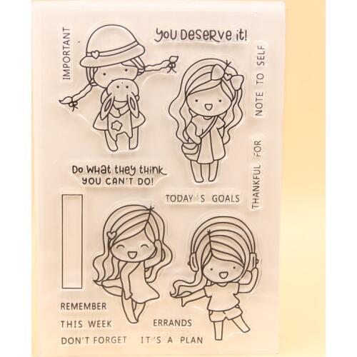 You Deserve It Transparent Clear Silicone Stamps for DIY Scrapbooking/Card Making/Kids Crafts Fun Decoration Supplies